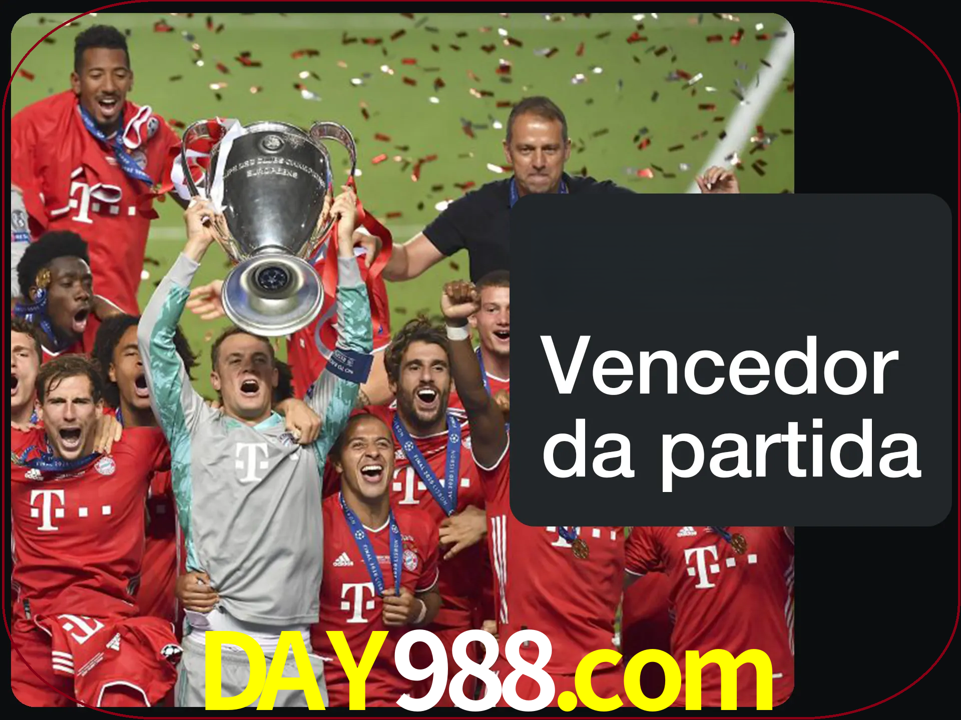 Aposte no vencedor e ganhe uma grande quantia de dinheiro.
