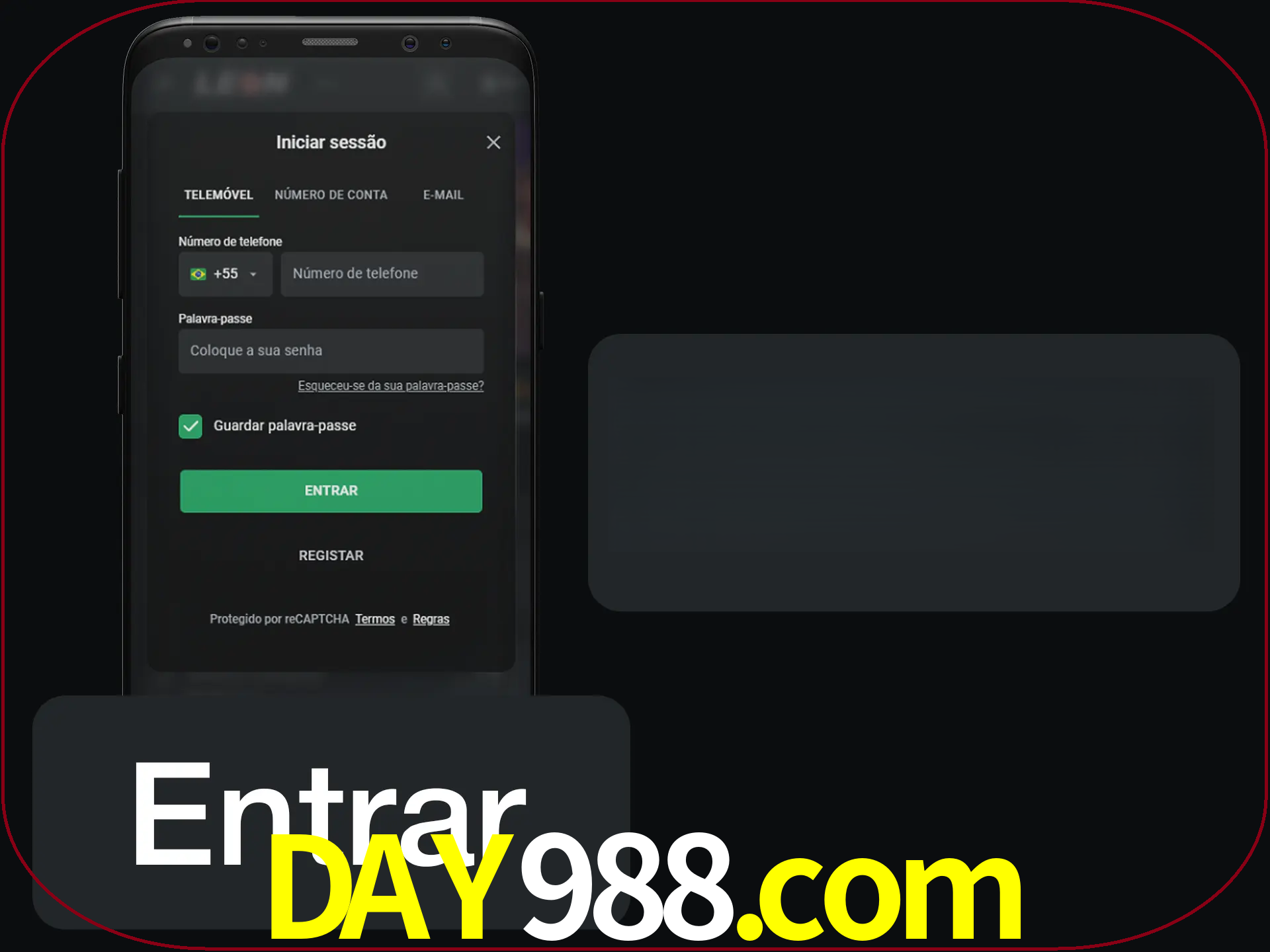 Faça o login para começar a apostar e jogar no cassino.